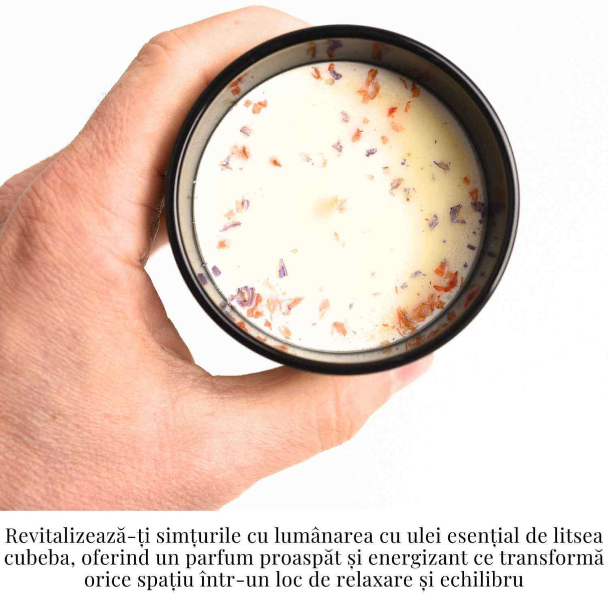 Lumanare cu ulei esential de litsea cubeba – Relaxare si revitalizare naturala