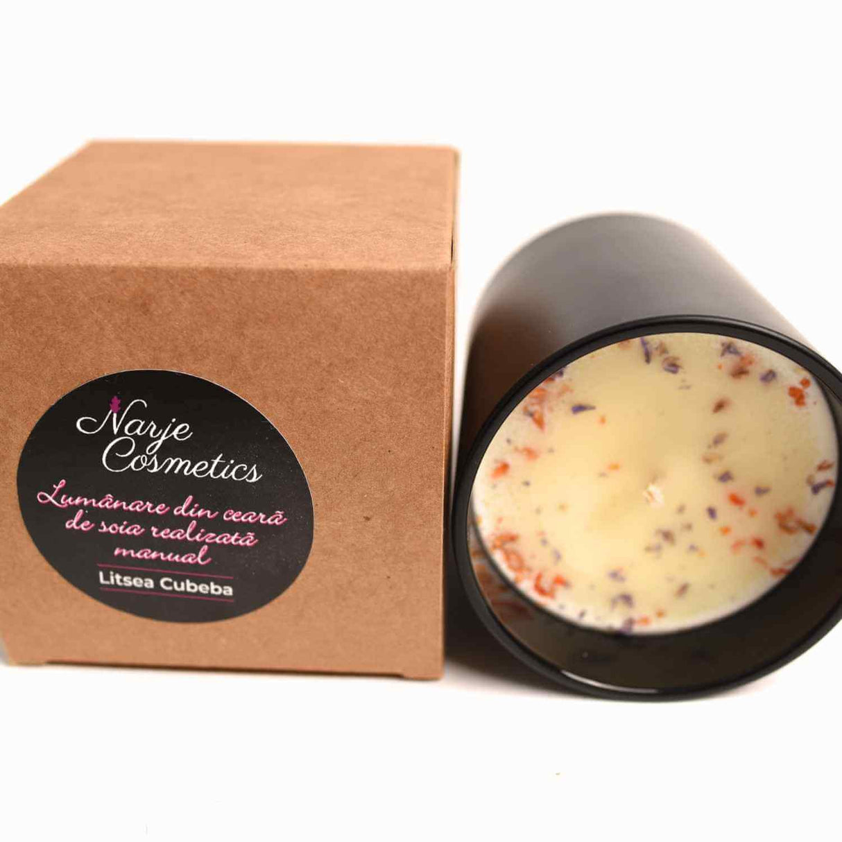 Lumanare cu ulei esential de litsea cubeba – Relaxare si revitalizare naturala