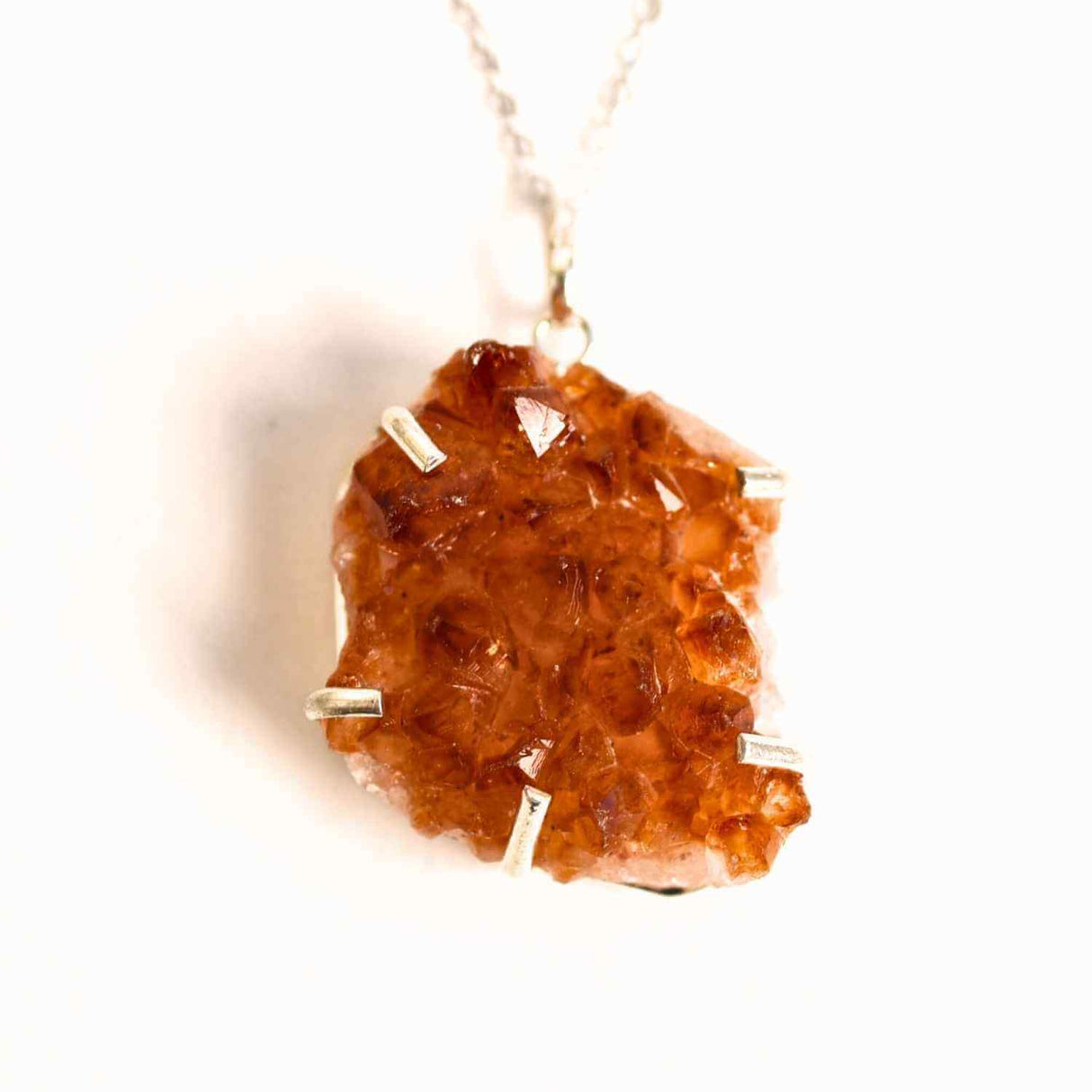 Energie si Abundenta Zilnica – Colier Argint 925 cu Citrin Cluster