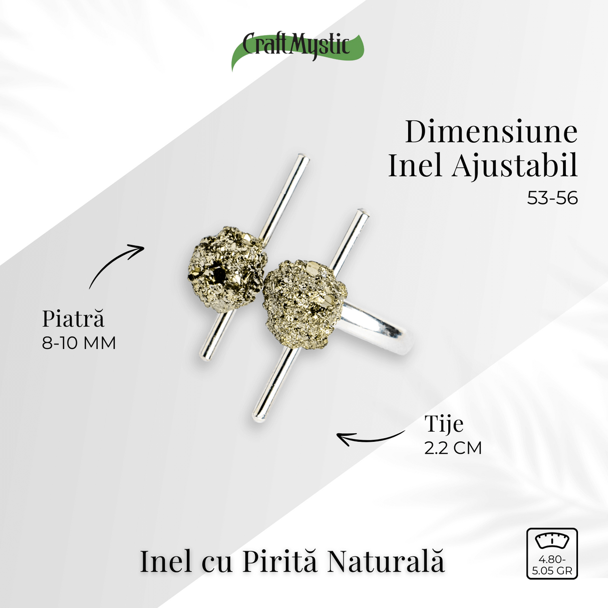 Inelul abilitatii si prosperitatii – Pirita naturala bruta