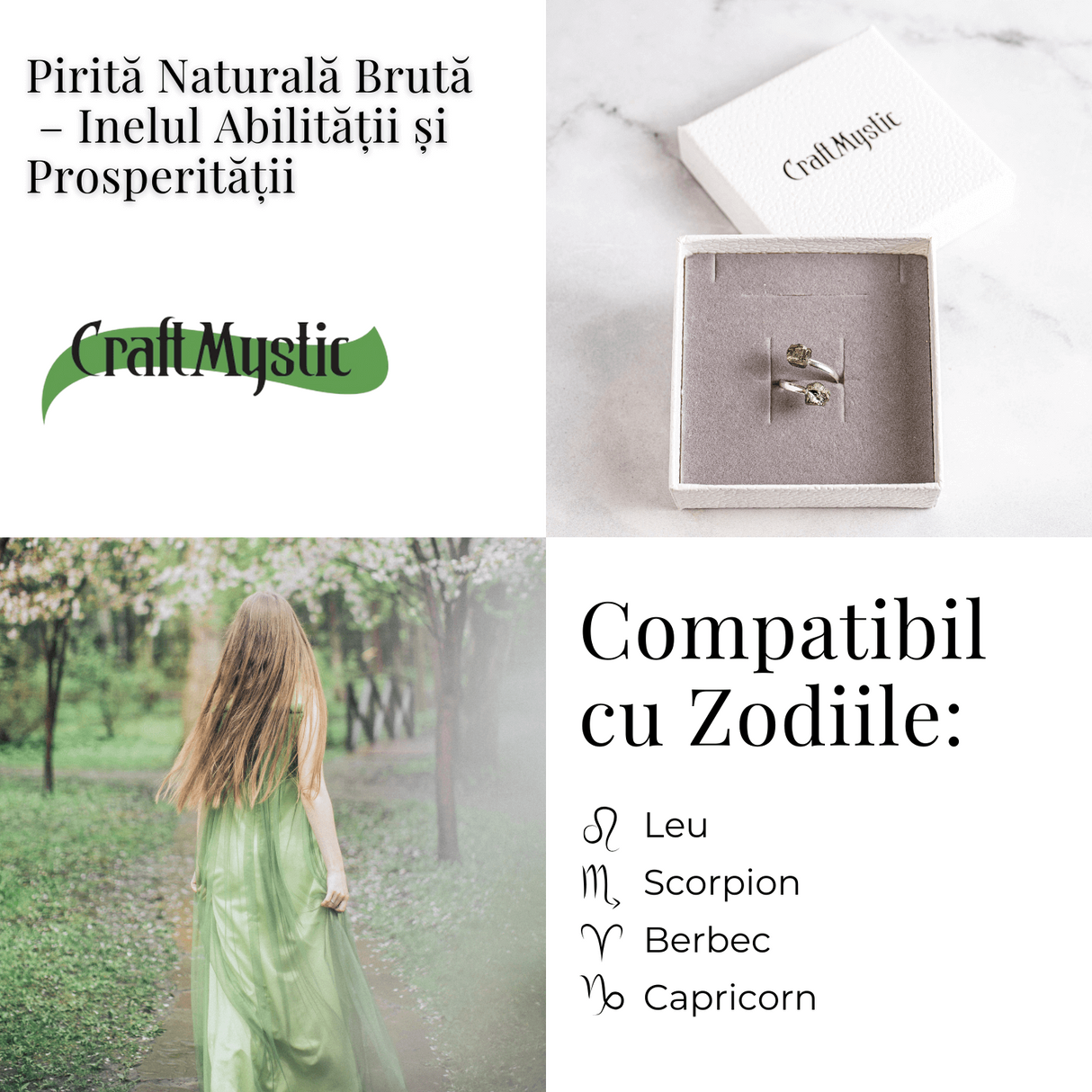 Inelul abilitatii si prosperitatii – Pirita naturala bruta