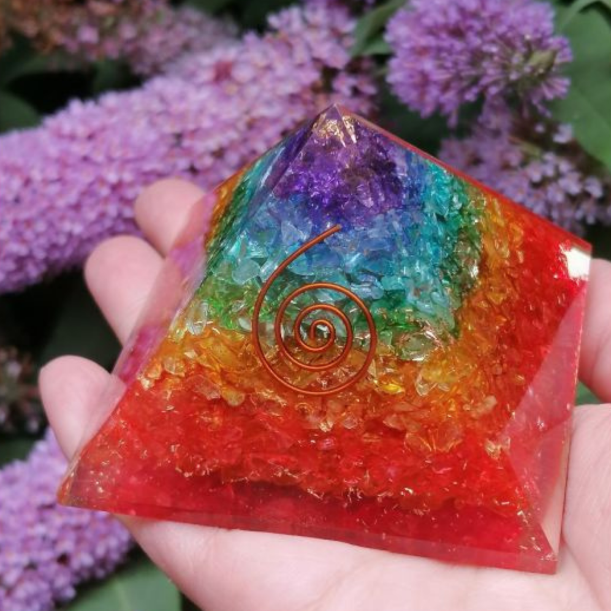 Piramida Orgonica cu 7 chakre - Generator de energie pozitiva, meditatie si echilibru spiritual