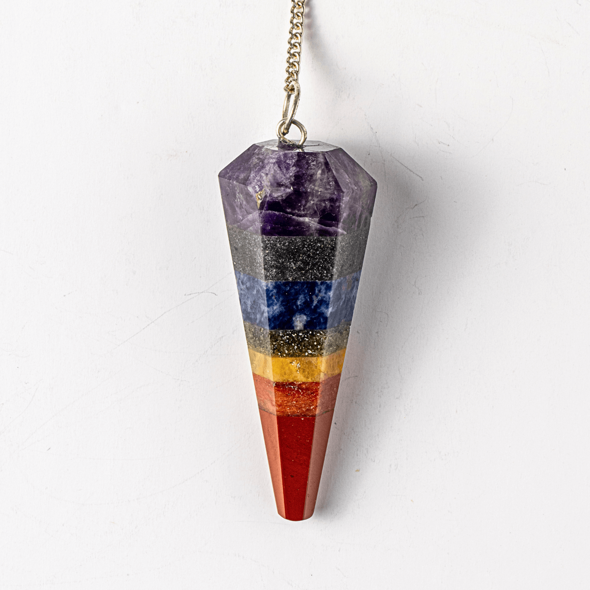 Pendul de Radiestezie cu Pietre 7 Chakre – Echilibru Energetic si Claritate