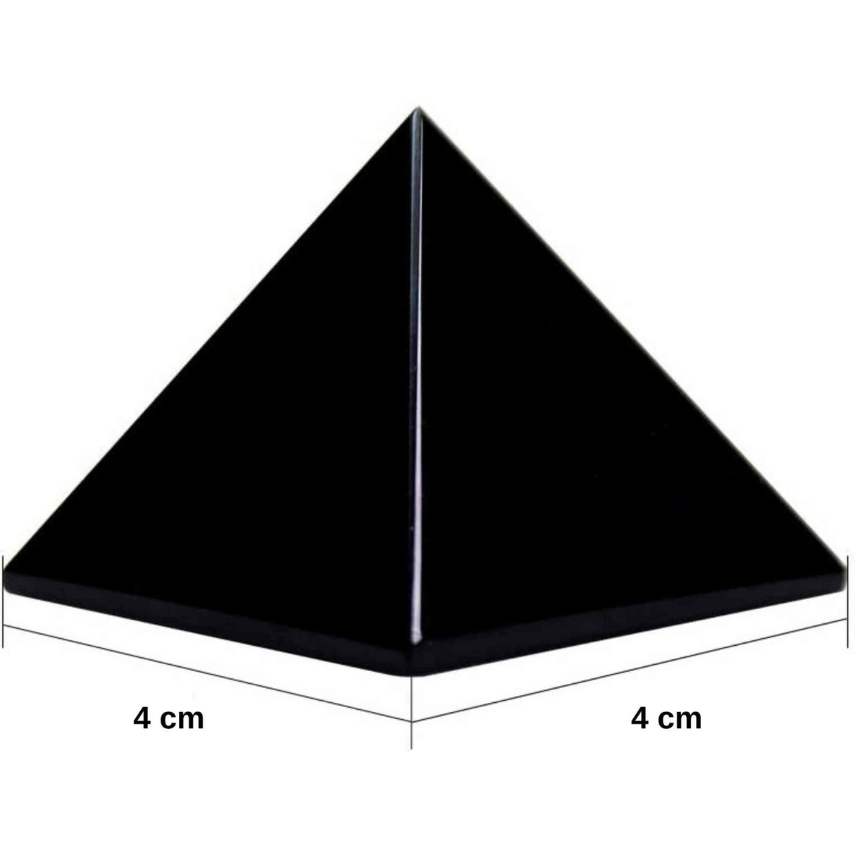 Piramida cristal negru obsidian din piatra semipretioasa naturala 4 cm – pentru protectie, integritate si energie pozitiva