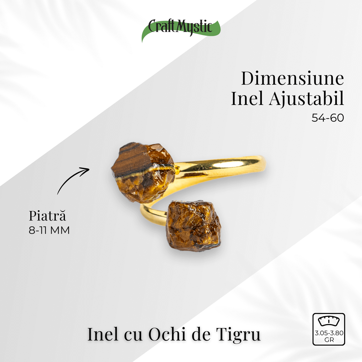 Inelul increderii – Dublu Ochi de tigru pentru curaj si putere interioara