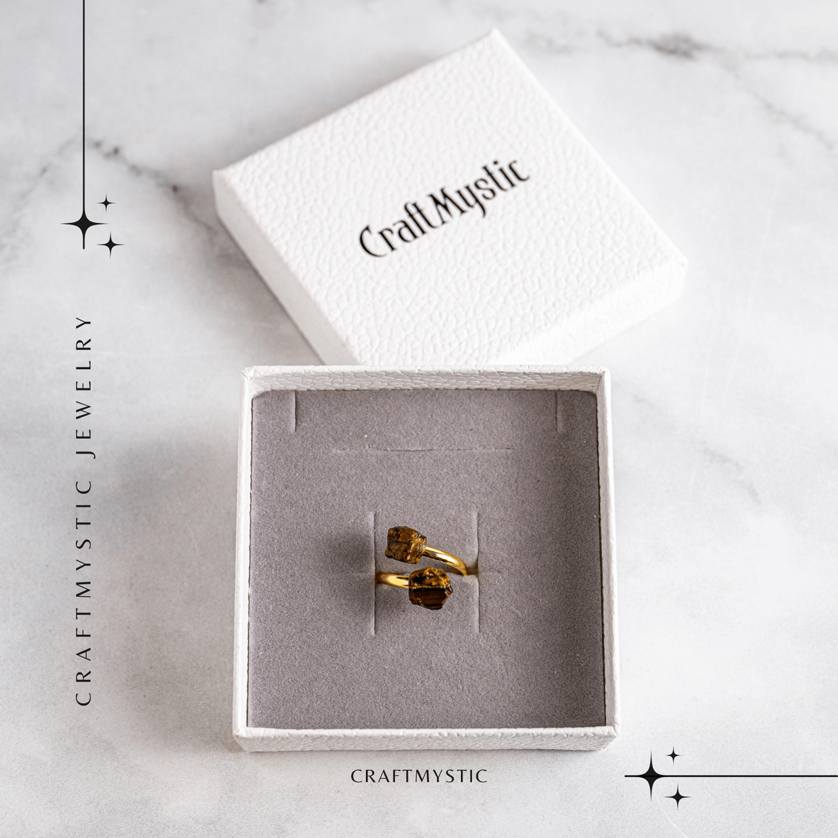 Inelul increderii – Dublu Ochi de tigru pentru curaj si putere interioara