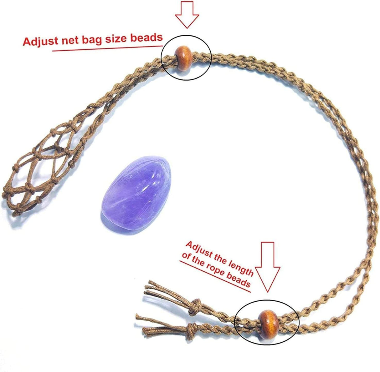 Set doua sfori reglabile, una neagra si una maro, ideale pentru realizarea colierelor cu pietre naturale sau bijuterii de artizanat