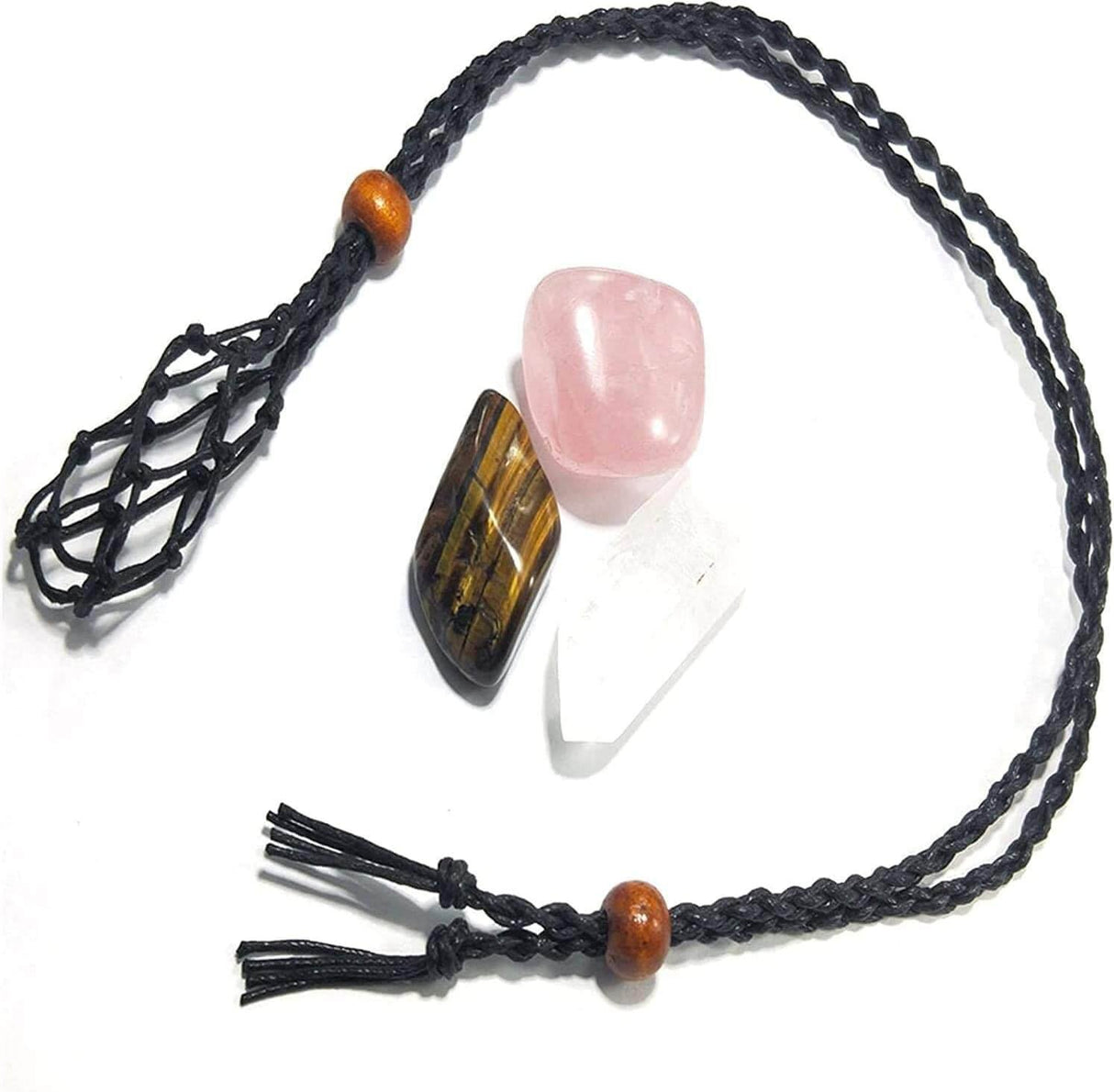 Set doua sfori reglabile, una neagra si una maro, ideale pentru realizarea colierelor cu pietre naturale sau bijuterii de artizanat