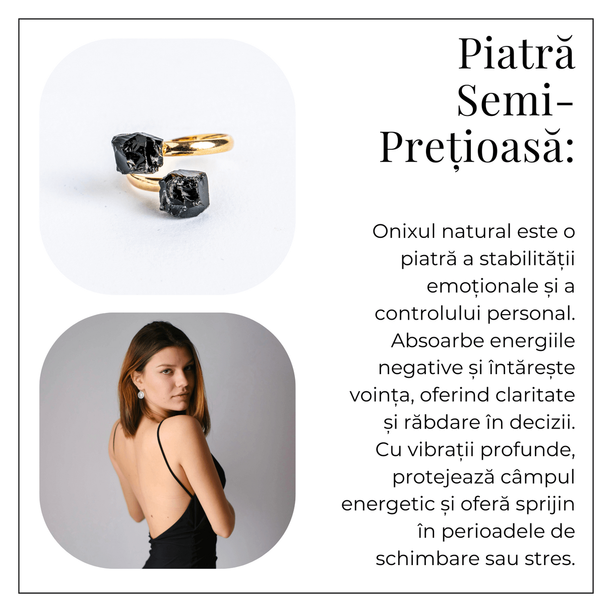 Inelul protectiei – Dublu Onix negru pentru echilibru si siguranta