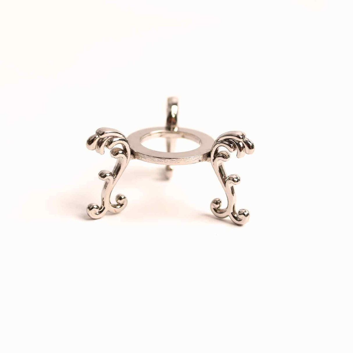 Suport Metalic pentru Sfere, Oua, Pietre – Design Dublu Elegant