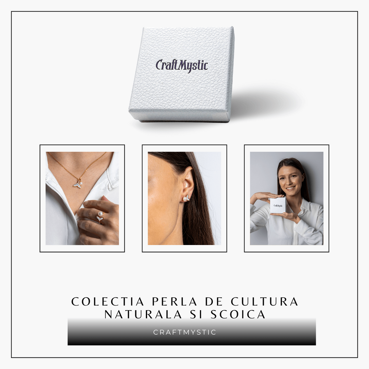 Bijuterii in armonie – Set cu Inel, colier si cercei cu vibe cald si marin