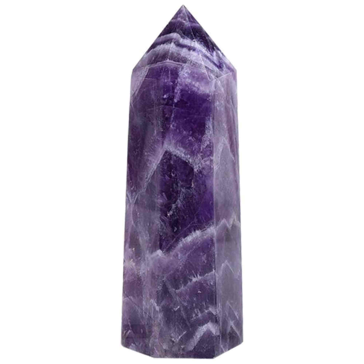 Turn de cristal semipretios vindecator hexagonal Ametist - Obelisc cu inaltimea intre 8-9 cm