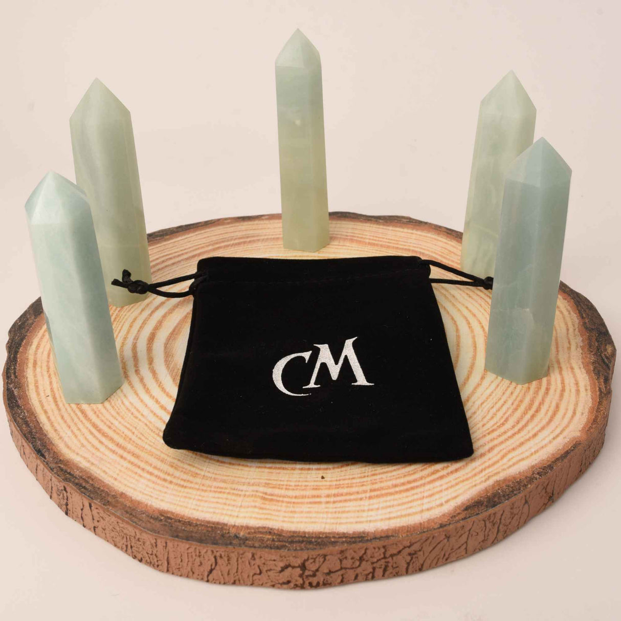 Turn din cristal natural unicat Acvamarin 9-10 cm