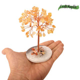 Copacel 12 cm din cristale semipretioase Citrin si baza de agat