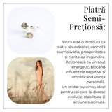 Atrage succesul si blocheaza negativitatea – Inel dublu Pirita in forma naturala