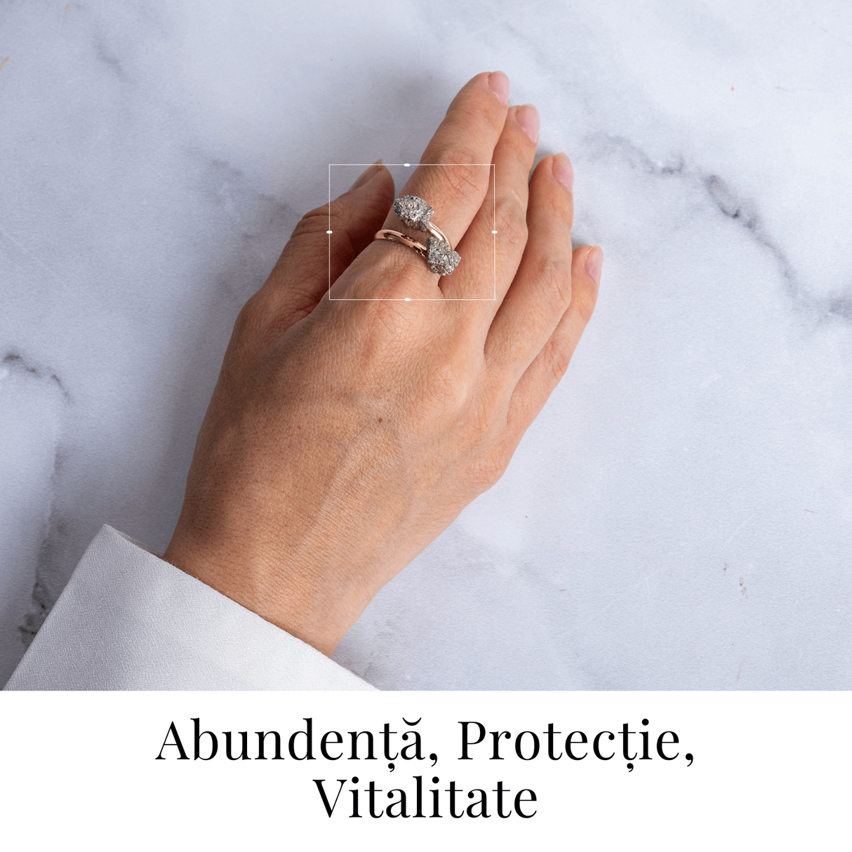 Putere in forma pura – Inel dublu cu pirita pentru protectie si motivare