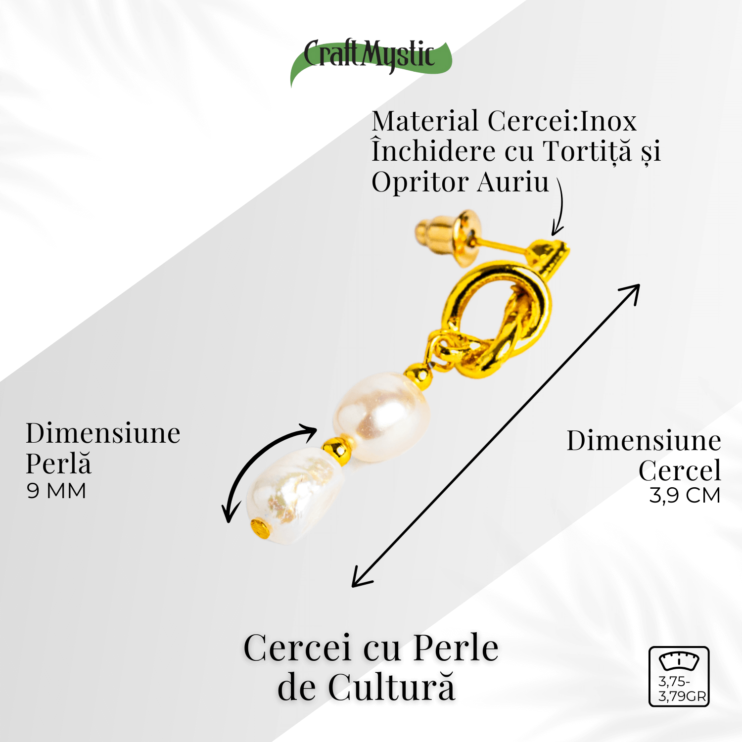 Bijuterie feminina, cercei cu perle de cultura – Rafinament si simplitate aurie