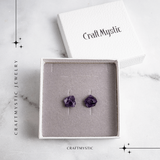 Bijuterie pentru Liniste Interioara – Cercei cu Cristal Ametist
