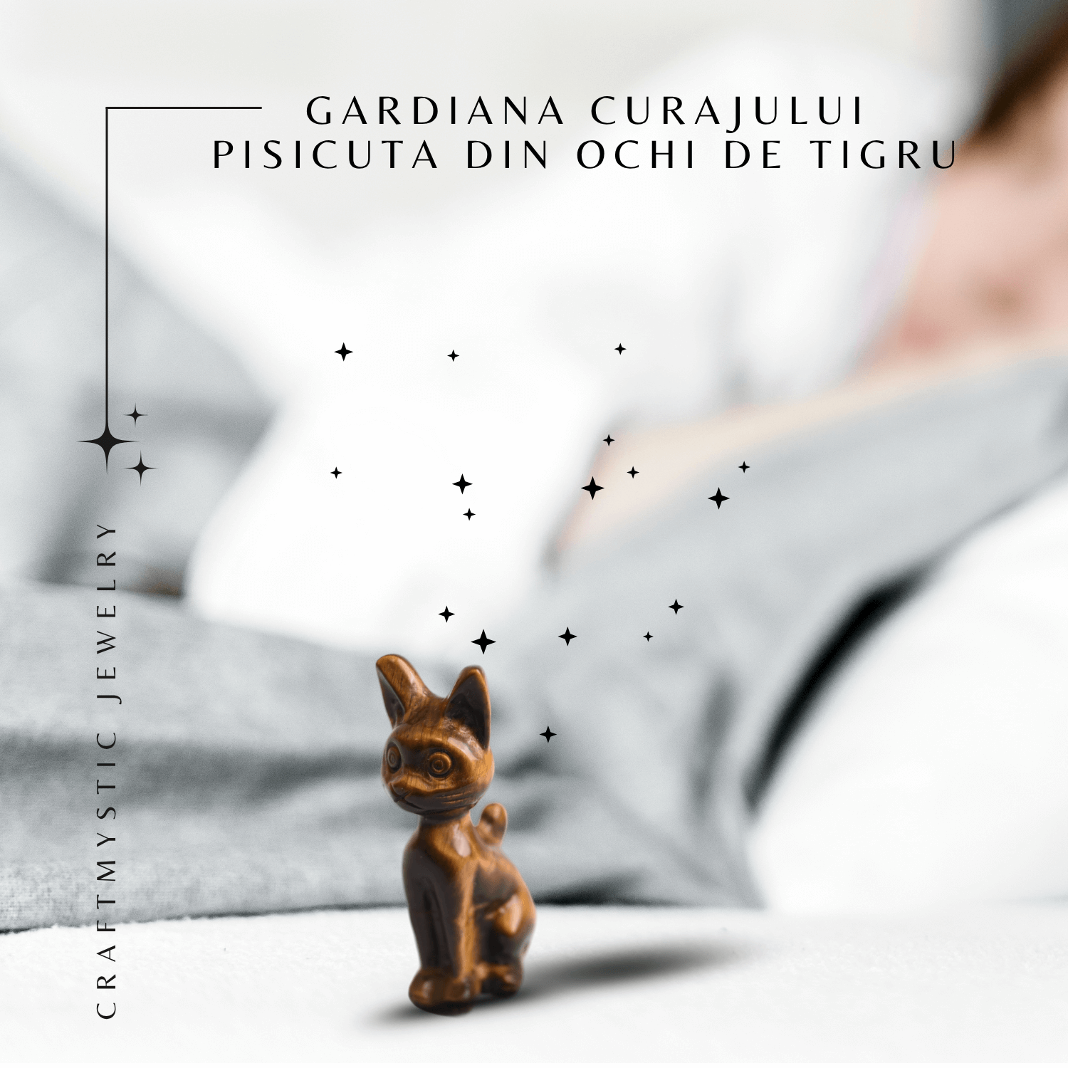 Gardiana curajului – Pisicuta din Ochi de Tigru pentru Protectie si Putere Interioara