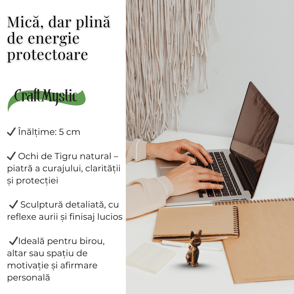 Gardiana curajului – Pisicuta din Ochi de Tigru pentru Protectie si Putere Interioara