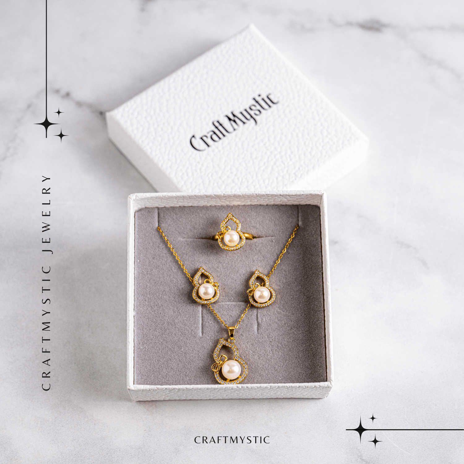 Set elegant cu perla naturala – Stralucire si feminitate intr-un singur gest