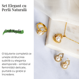 Set elegant cu perla naturala – Stralucire si feminitate intr-un singur gest