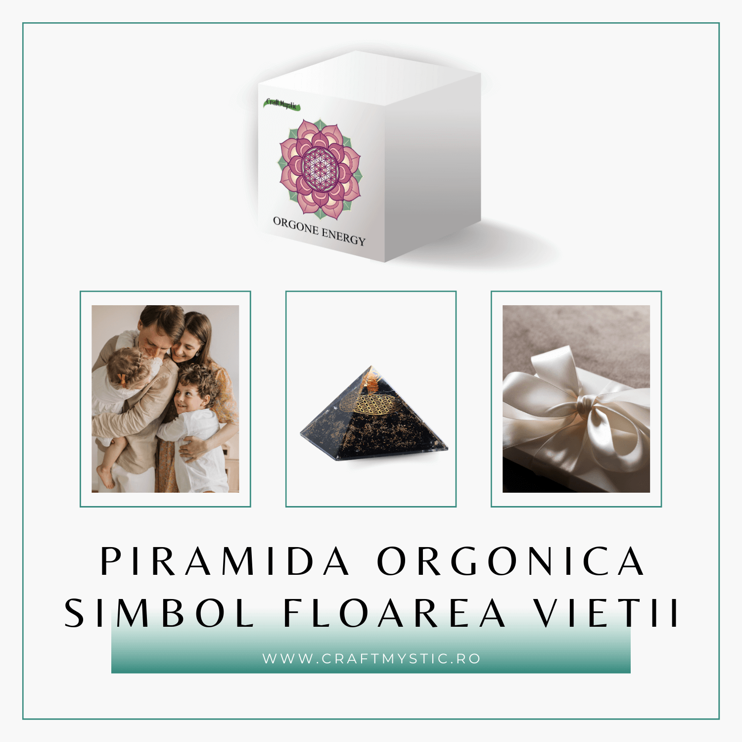 Piramida Orgonica cu Turmalina Neagra