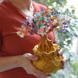 Bonsai cu cristale naturale mixte, supranumit "copacul banilor"