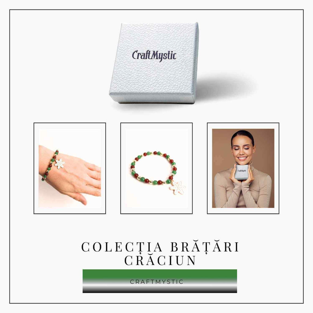 Bratara Agat rosu si aventurin verde 4mm cu accesoriu mixt