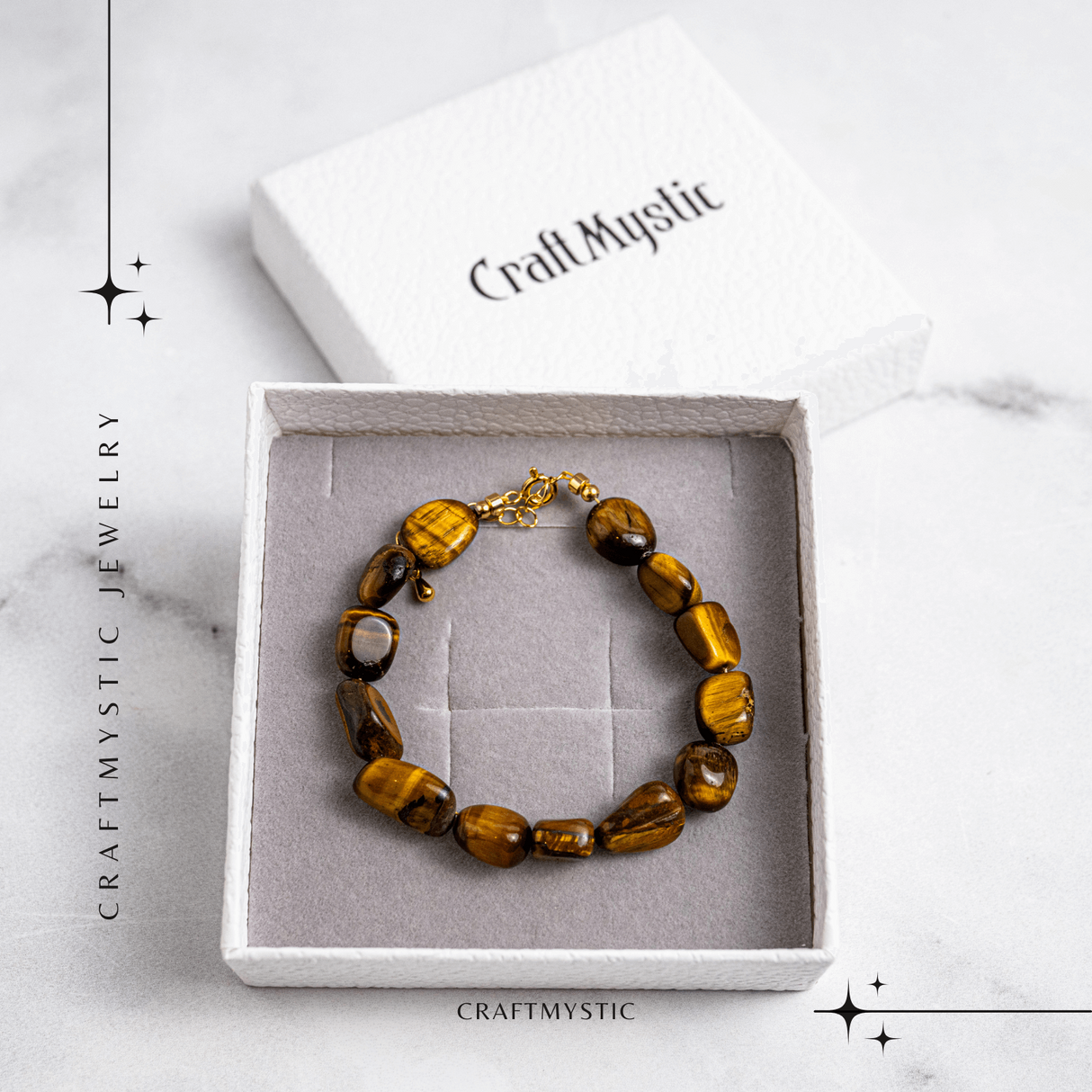 Bijuterie de Echilibru – Bratara cu Cristale Ochi de Tigru