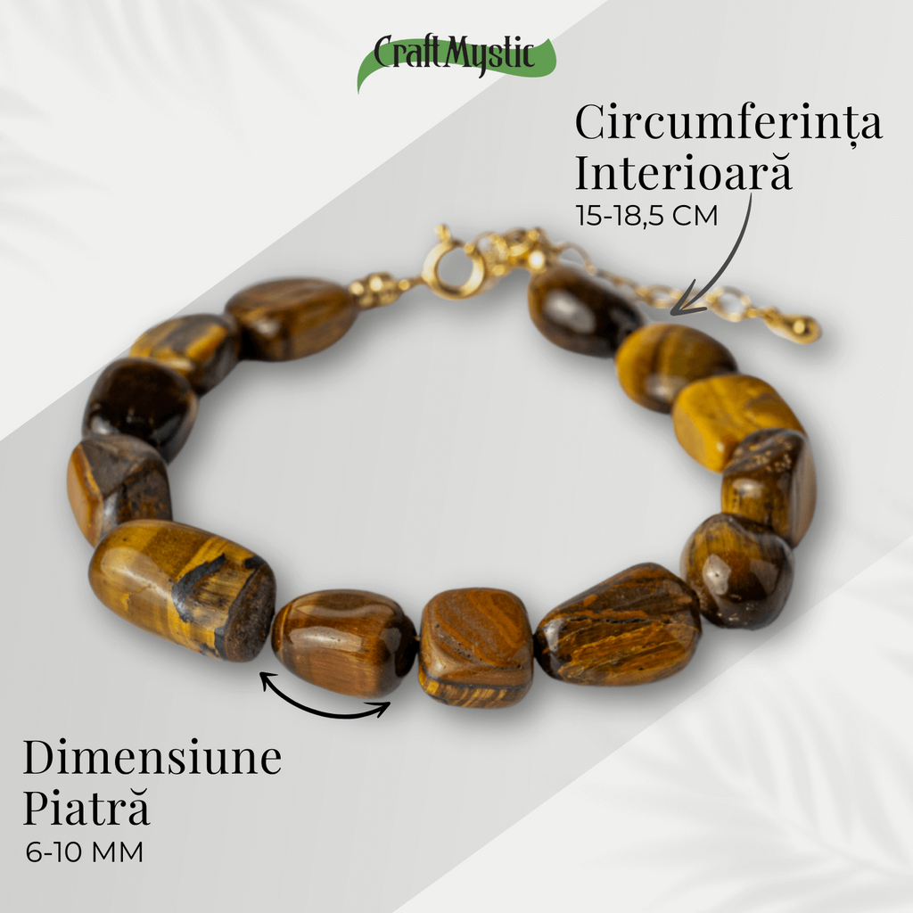 Bijuterie de Echilibru – Bratara cu Cristale Ochi de Tigru