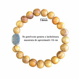 Bratara Artizanala din Palo Santo pentru Protectia impotriva Energiilor Negative, Cadou de Bunastare si Yoga