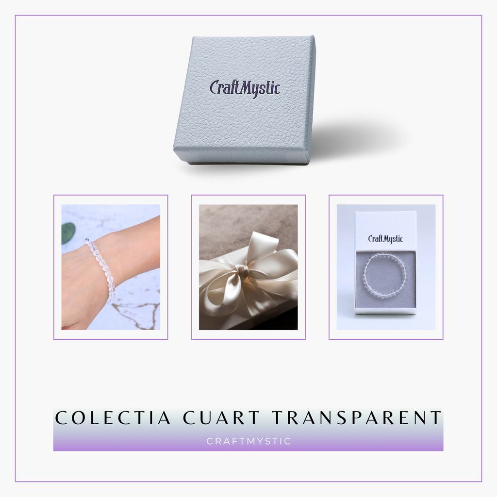 Bratara Elastica cu Margele 6mm Cuart transparent Energie Pozitiva