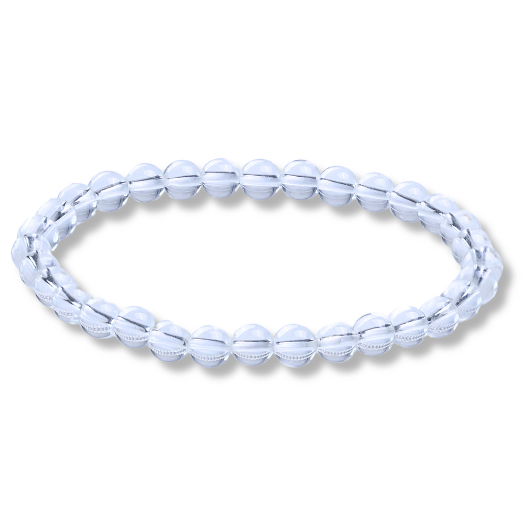 Bratara Elastica cu Margele 6mm Cuart transparent Energie Pozitiva