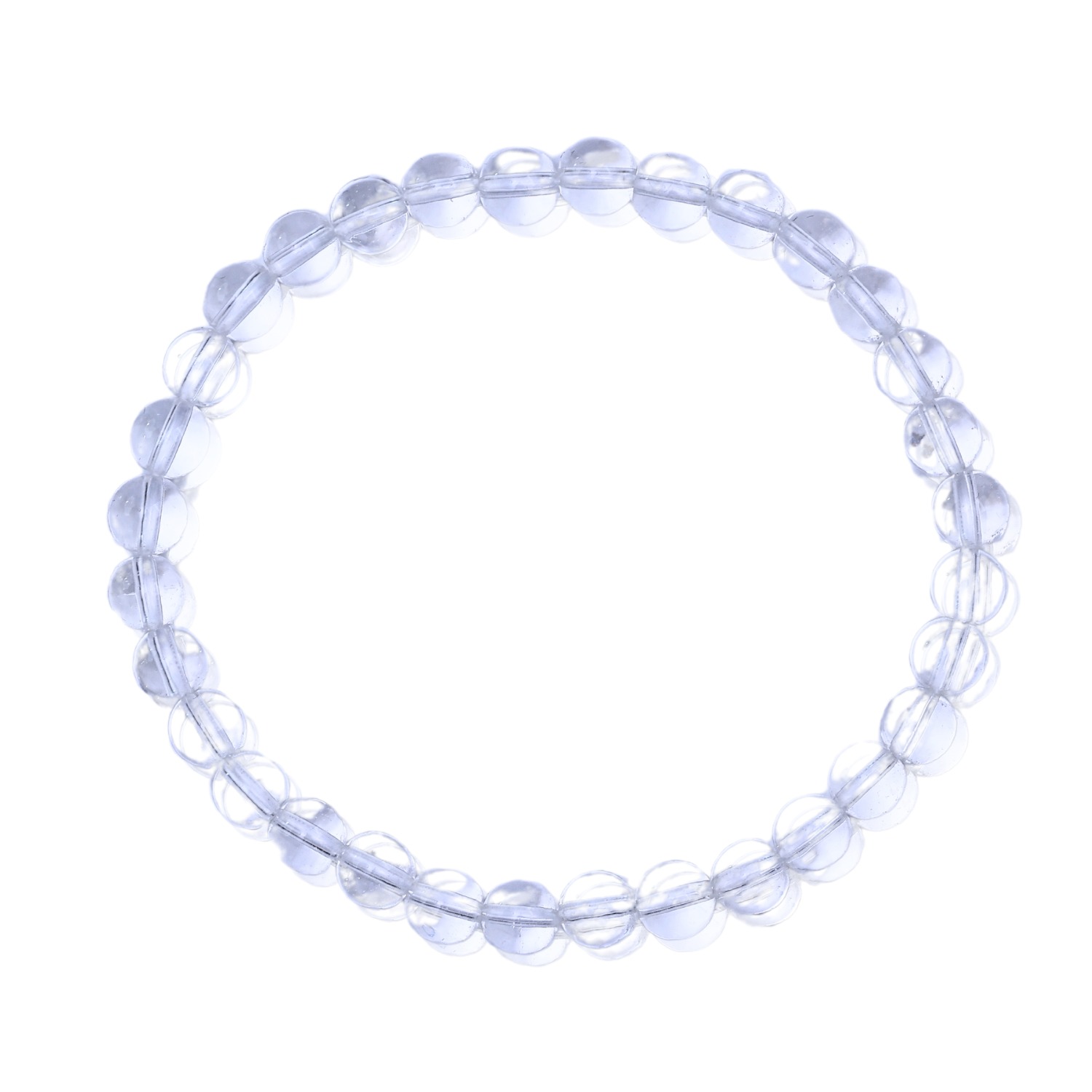 Bratara Elastica cu Margele 6mm Cuart transparent Energie Pozitiva