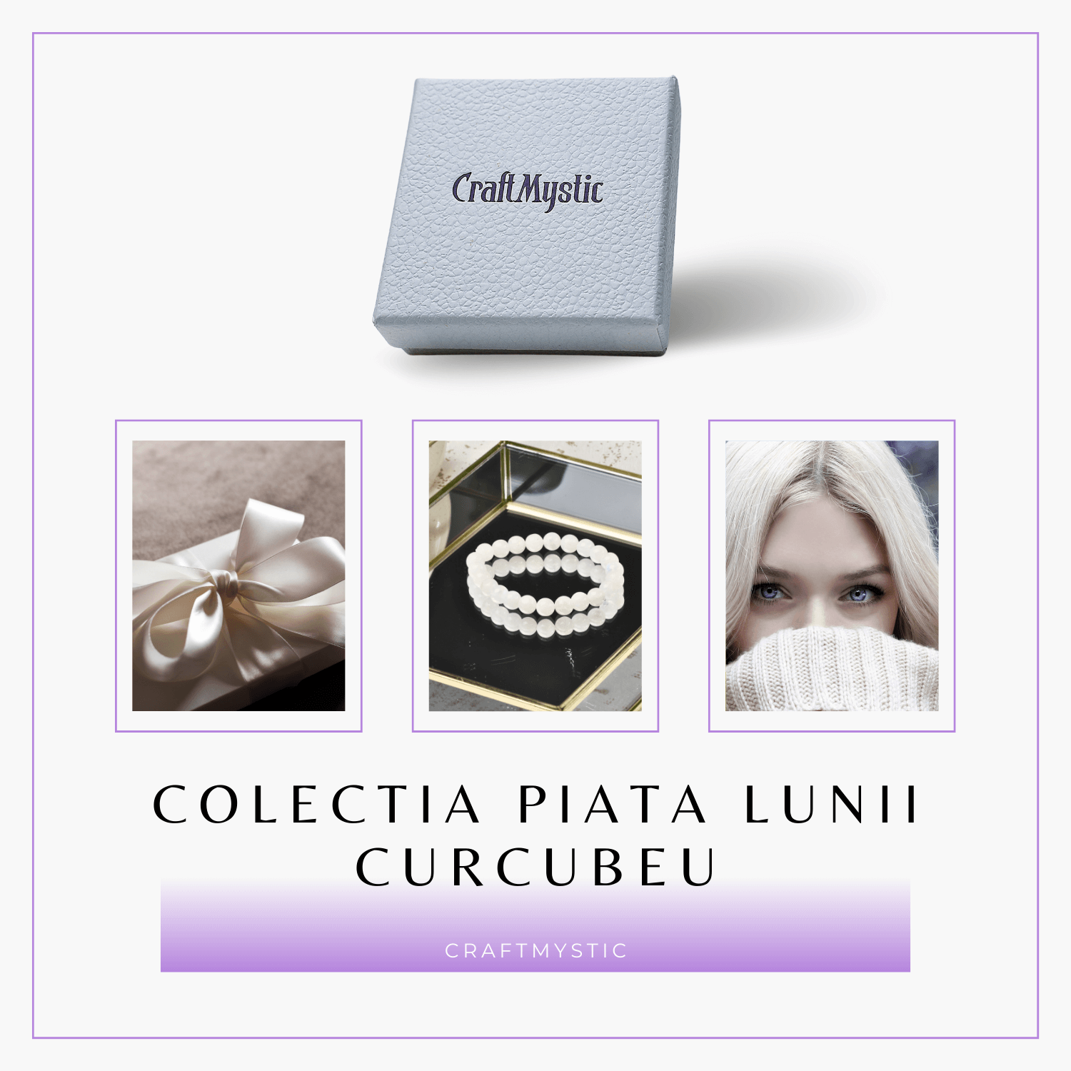 Bratara Elastica cu Margele 8mm din Piatra Lunii Curcubeu