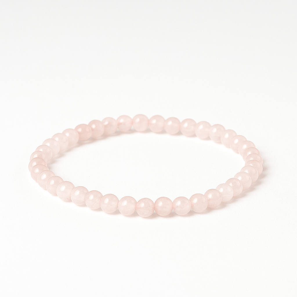 Bratara Elastica cu Margele de Cuart Roz 5mm – Iubire si Vindecare Emotionala