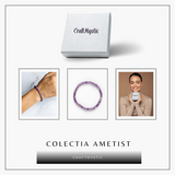 Bratara Elastica din Ametist 5mm – Claritate Mentala si Echilibru Emoțional