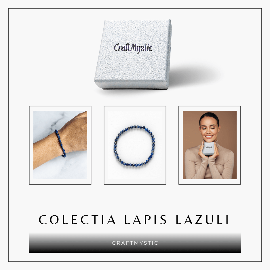 Bratara Elastica Lapis Lazuli 5 mm – Claritate si Creativitate