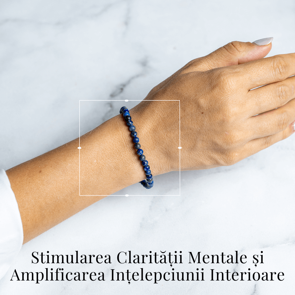 Bratara Elastica Lapis Lazuli 5 mm – Claritate si Creativitate