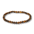 Bratara Elastica cu Margele 4 mm din Ochi de Tigru – Protectie si incredere