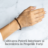 Bratara Elastica cu Margele 4 mm din Ochi de Tigru – Protectie si incredere