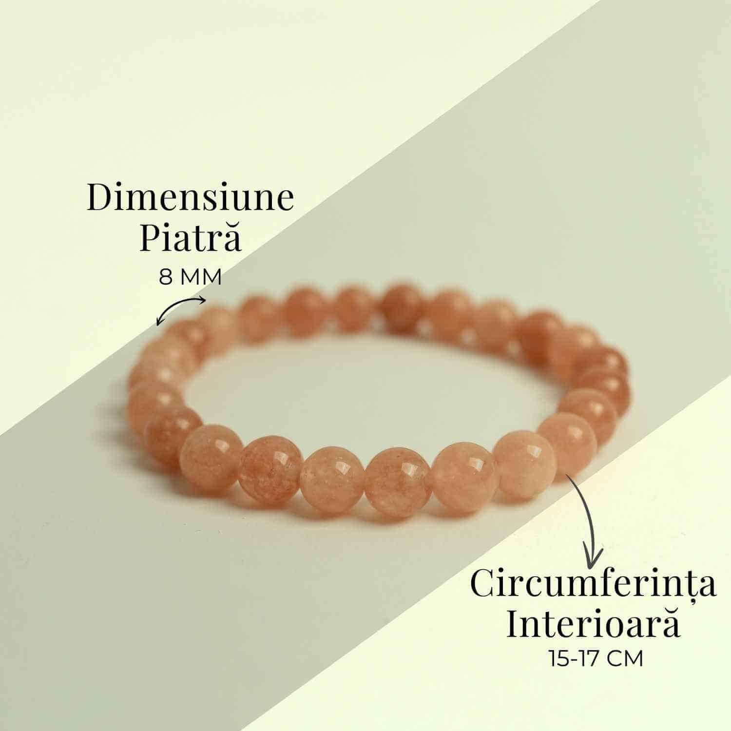 Bratara elastica cu piatra soarelui 8mm – Incredere si abundenta