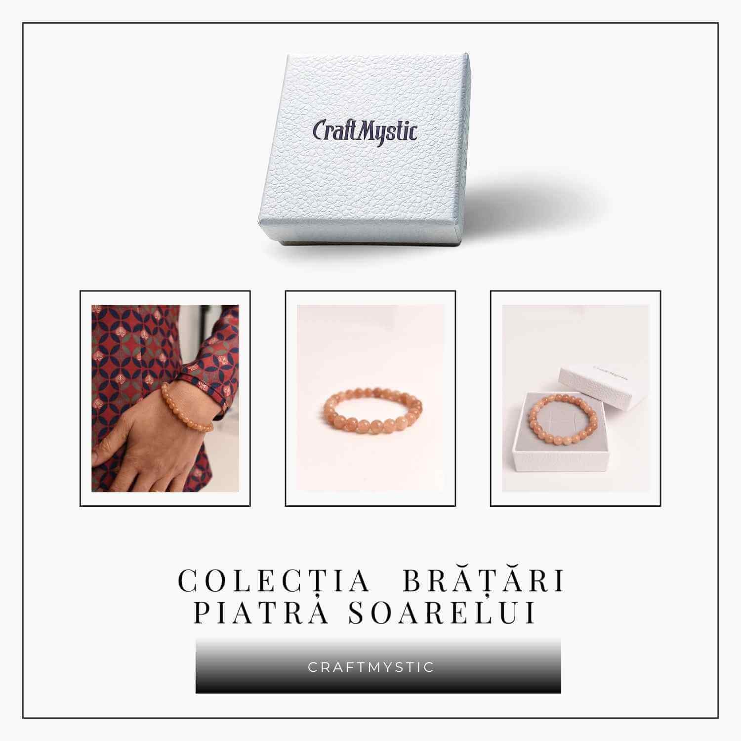 Bratara elastica cu piatra soarelui 8mm – Incredere si abundenta