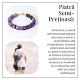 Geometrie Spirituala – Bratara cu Ametist Natural