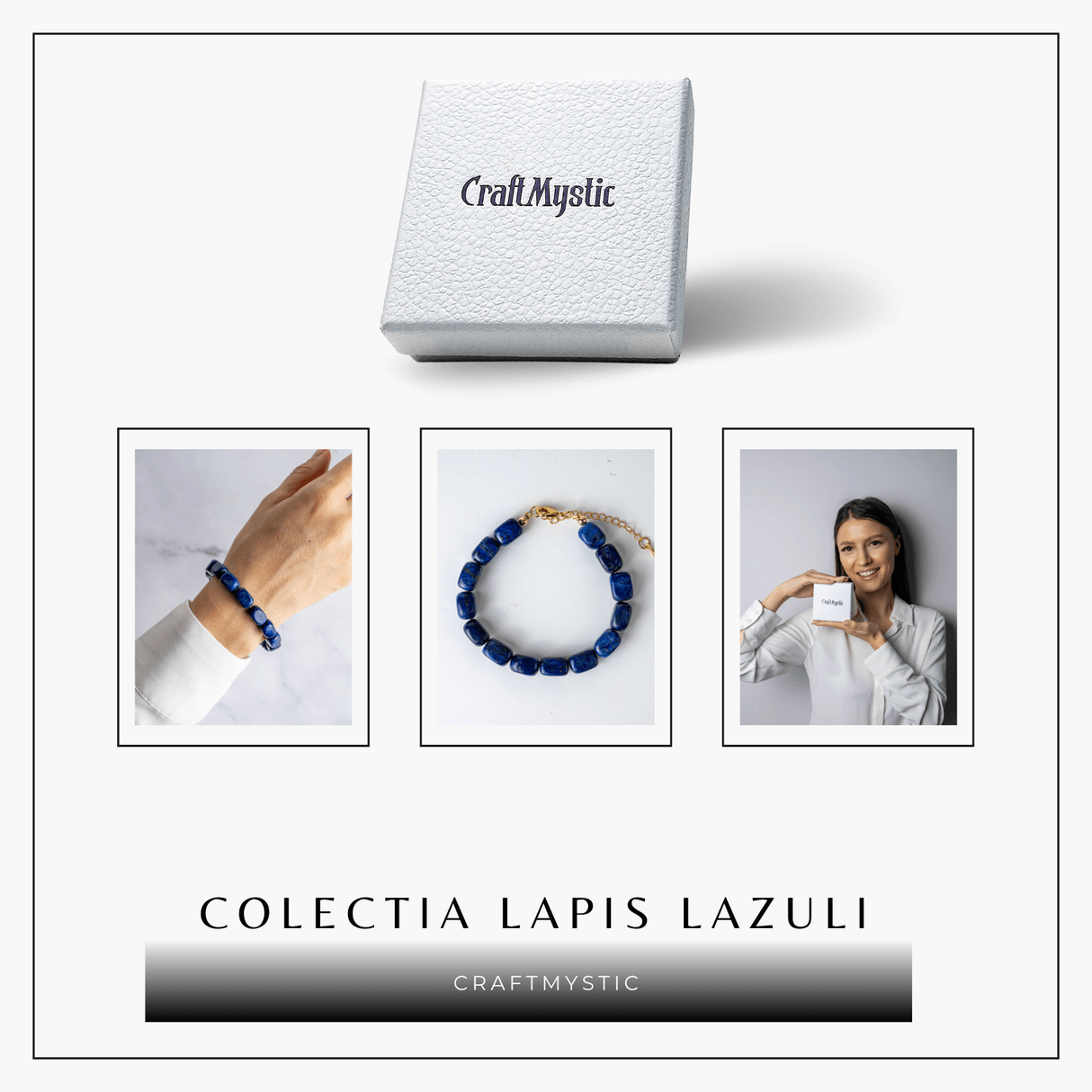 Claritate si Intelepciune – Bratara cu Lapis Lazuli Natural