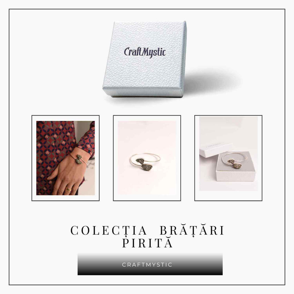 Bratara Pirita cu metal argintiu – Noroc si protectie zilnica