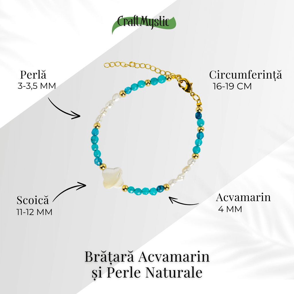 Claritate, liniste si puritate – Acvamarin si perle naturale
