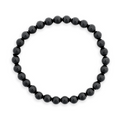 Bratara Elastica cu Margele de Turmalina Neagra de 6mm – Talisman Protector si Stilat