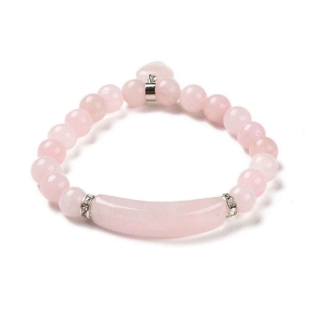 Bratara Zen Cuart Roz 8mm – Iubire si Vindecare Emotionala